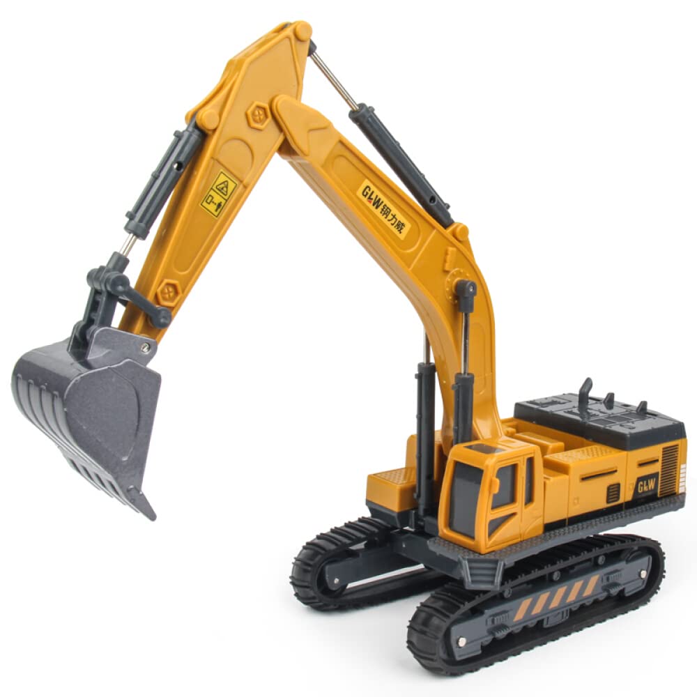 Buildex Excavator Toy Truck – Friction Powered Construction Vehicle with Movable Parts for Kids' Pretend Play & Learning Fun