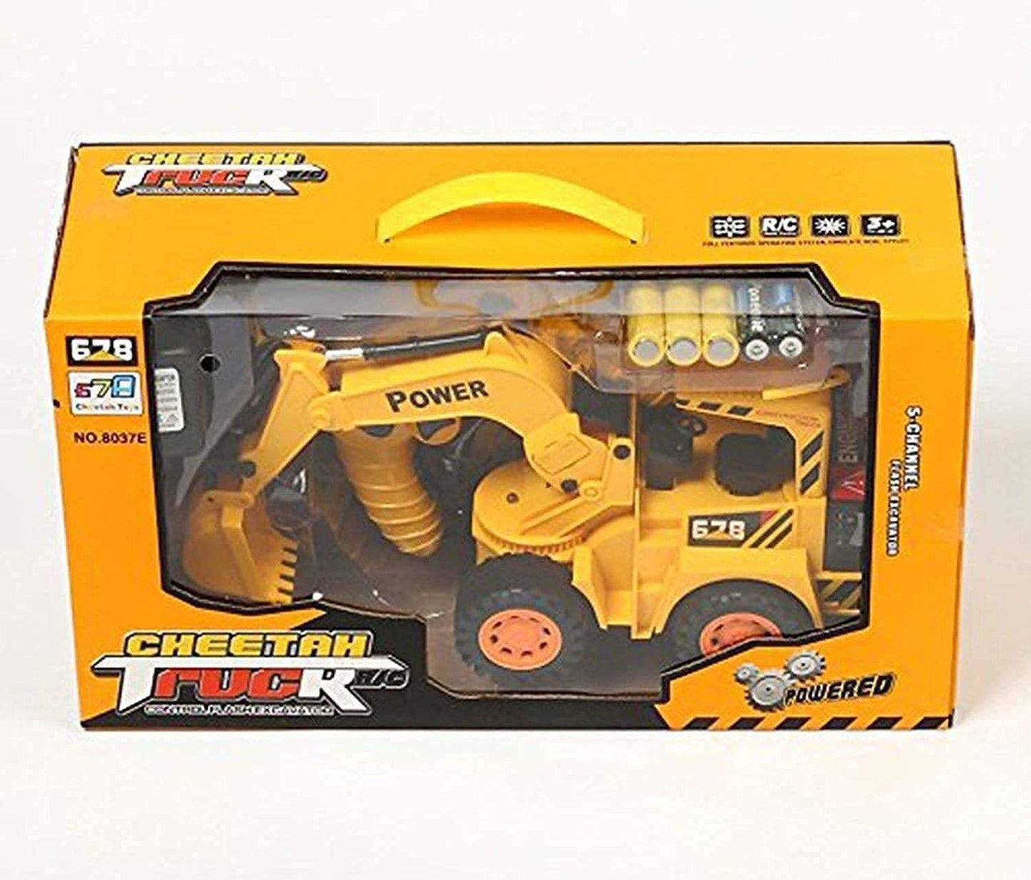 Brunted Remote-Controlled Crawler Excavator Truck with Lights & Sounds – Friction-Powered Outdoor Construction Toy for Boys & Girls