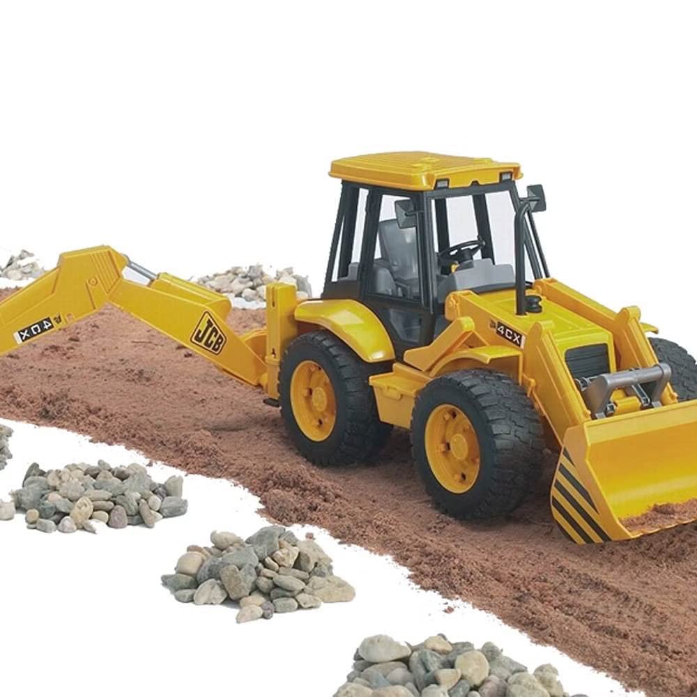 DEMOXER ToughBuild Excavator & Bulldozer Toy Set – Friction-Powered Construction Vehicles for Kids Ages 3 and Up