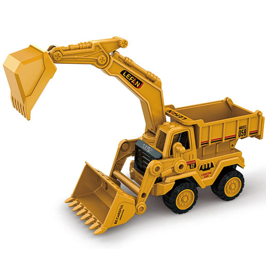 Zavrix Unbreakable Excavator Toy Bulldozer – Heavy-Duty Yellow Construction Truck for Kids Ages 2 to 5, Durable & Fun Play Vehicle