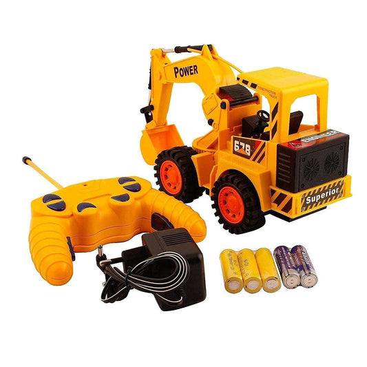 Brunted Remote-Controlled Crawler Excavator Truck with Lights & Sounds – Friction-Powered Outdoor Construction Toy for Boys & Girls
