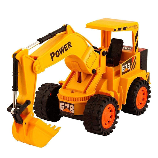 Brunted Remote-Controlled Crawler Excavator Truck with Lights & Sounds – Friction-Powered Outdoor Construction Toy for Boys & Girls